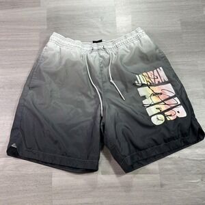 Jordan Swim Trunks Mens Medium Gray Ombre Air Lined Drawstring CZ4849-010